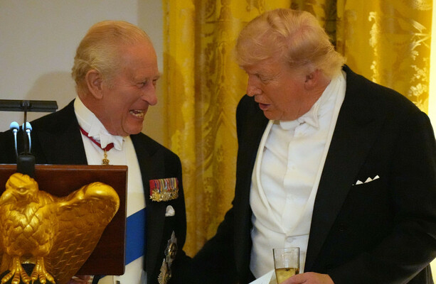 Britain's King Charles was full of jokes at the White House dinner, some of them not bad either