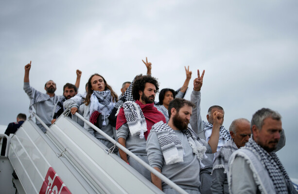 Fourteen Irish flotilla activists deported from Israel expected to return home on Saturday