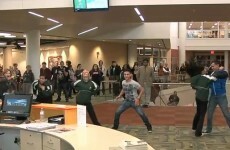 Spot the odd one out in this flash mob video