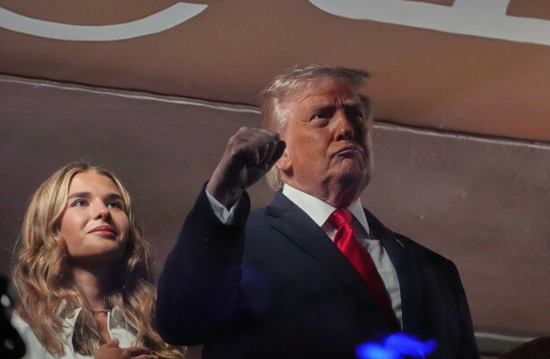 Trump booed then falls asleep after causing long queues at third game of NBA finals in New York
