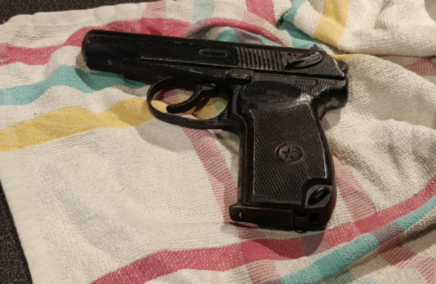 Man charged with possession of handgun allegedly sent threatening message to his ex-partner
