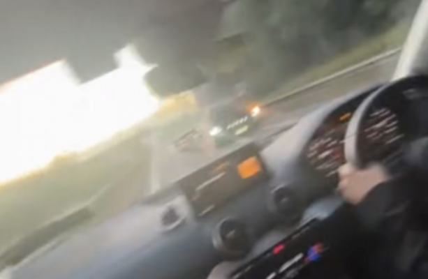 What's the official advice for drivers if you meet a car speeding the wrong way towards you?