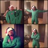 Suits you sir! Here's what an NFL player looks like in a onesie