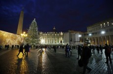 Gay rights activists protest at Pope's Sunday morning prayer