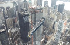 Pic: Incredible image of escalator being lifted to new World Trade Center