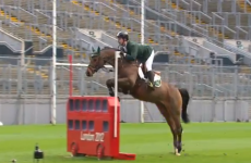VIDEO: Cian O'Connor brings show-jumping to Croke Park