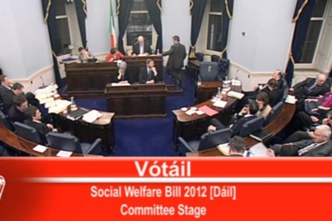 The vote in the Seanad this evening 