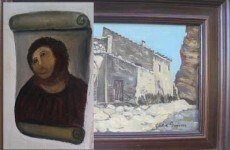 Remember the old fresco lady? She's sold a painting for €1,000