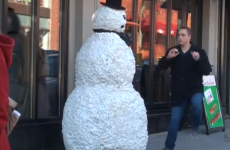 These people got hilarious, terrible frights off this snowman (VIDEO)