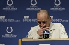 Indianapolis Colts coach Chuck Pagano went back to work for the first time yesterday