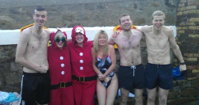 In pictures: Braving the cold at the 40 Foot on Christmas Day
