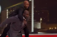 VIDEO: Oh nothing, just Kenny Smith riding Shaq like a horse