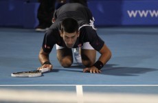 VIDEO: Djokovic narrowly escapes serious injury in Australia