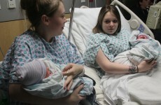 Identical twins give birth hours apart on New Year's Eve