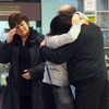 Pics: Emotional post-Christmas goodbyes at Dublin Airport this morning