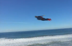 VIDEO: Is that Superman, actually flying overhead?