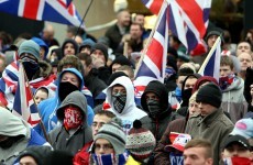 Ten police officers injured in Belfast flag protest
