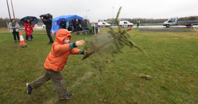 Pics: Limerick man wins Christmas Tree Throwing Championship