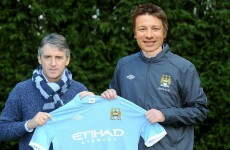 Meet Manchester City's new signing... Jamie Oliver