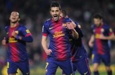 VIDEO: Villa shines for Barca with Messi given the night off