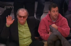 VIDEO: The Lakers are so bad Jack Nicholson and Adam Sandler walked out early