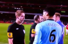 VIDEO: Linesman tells Joleon Lescott to 'go and see' the City fans