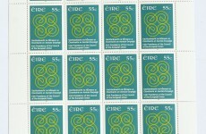 Here's how the commemorative stamp for Ireland's EU presidency looks