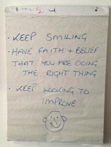 'Keep smiling' -- the message sacked Nigel Adkins left for his former Southampton charges