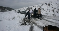 Stranded motorists rescued from snow hit Wicklow mountains