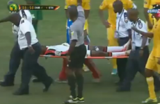 Think your Monday is bad? At least you didn't get sent off while lying on a stretcher