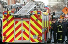 Guinness truck catches fire in Dublin
