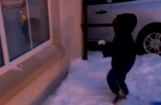 VIDEO: Irish boxer Paddy Barnes meets his match as Wee Oscar launches snowball war