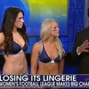 The new uniforms for the rebranded 'Legends Football League' are still basically lingerie