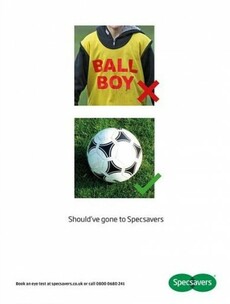 To be fair, Specsavers deserve the free publicity they get from this Eden Hazard ad
