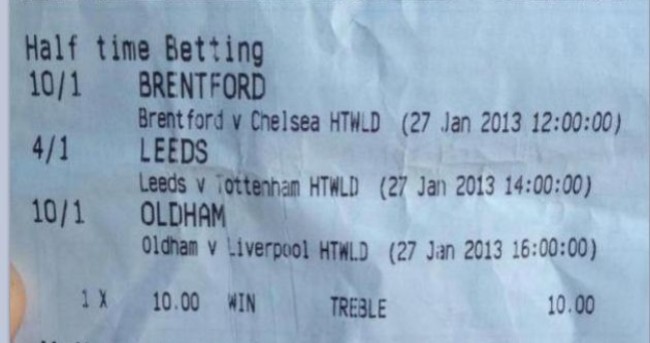 Someone won £6,050 thanks to the heroics of Brentford, Leeds and Oldham today