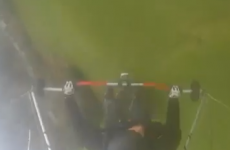 VIDEO:  Watch this hang glider fly into a house
