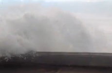 VIDEO: If you're admiring the waves, roll your windows up