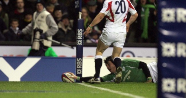 15 steps to a wonder-try: Shane Horgan's last-gasp winner v England, 2006