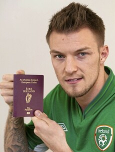 Snapshot: Anthony Pilkington has got his Irish passport