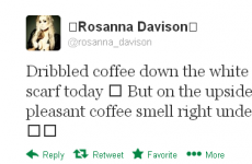 Tweet Sweeper: Rosanna Davison is dribbling