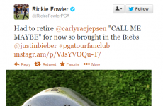 Rickie Fowler is a Belieber: It’s the sporting tweets of the week