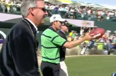VIDEO: Padraig Harrington kicks a sweet field goal at the Phoenix Open