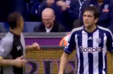 West Brom defender Goran Popov sent off for spitting at Kyle Walker