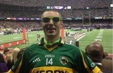 Kerry's Kieran Donaghy shows true colours at New Orleans Super Bowl last night