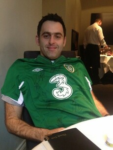 Your Ronnie O'Sullivan (Almost) In An Ireland Jersey Picture Of The Day