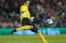 Vote of confidence: Trap backs Forde as his No1 for Sweden qualifier