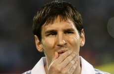 VIDEO: Pitch invader shows his love for Leo Messi by mussing his hair