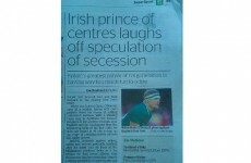 So, a newspaper in New Zealand reckons Brian O'Driscoll is 'Britain's greatest' rugby star