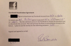 PIC: Dad pays daughter $200 in 'Facebook deactivation agreement'