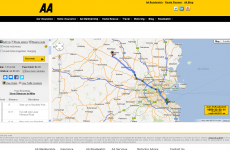 Major increase in number of American users of AA route planner